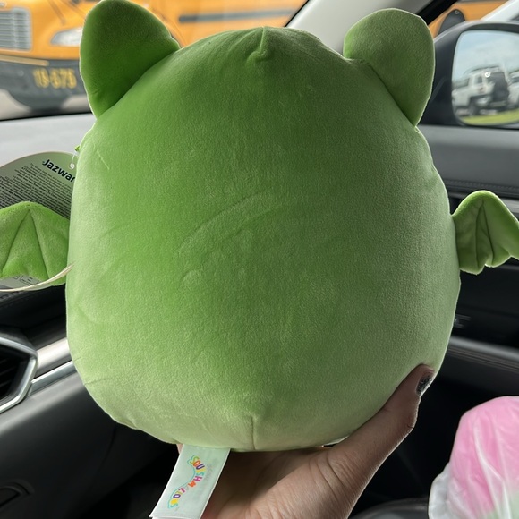 π¦ Squishmallows Leap the Green Bat with Fuzzy Black Belly Halloween 2024 NWT 8β - Picture 4 of 4